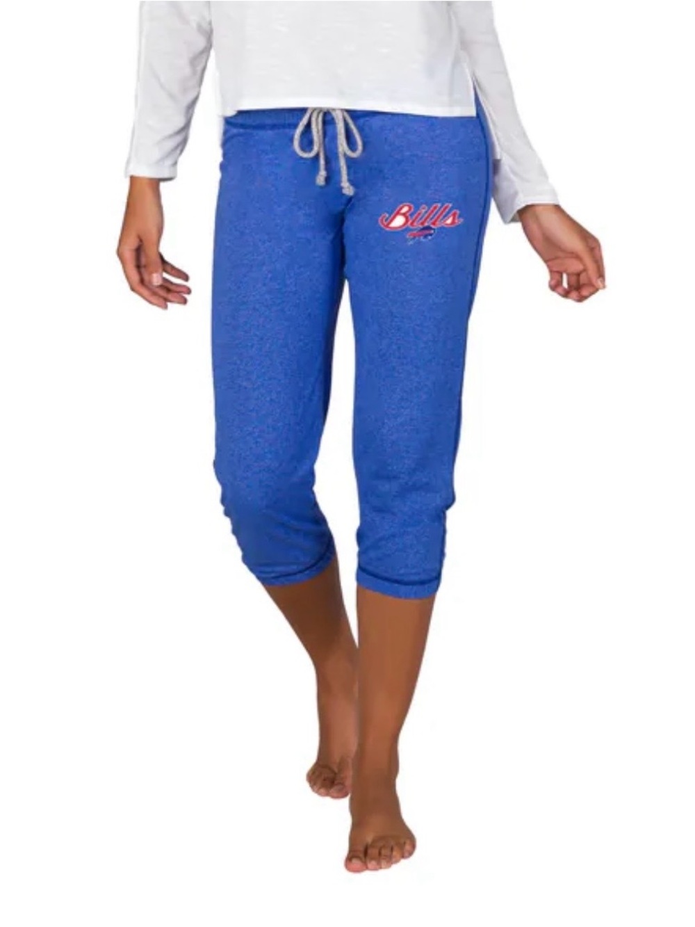 Women's Concepts Sport Royal Buffalo Bills Quest Knit Capri Pants sweats, Medium